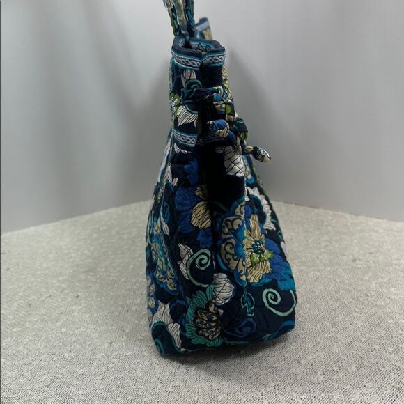 VERA BRADLEY Tie Tote Mod Floral Blue Purse Handbag - Picture 3 of 8